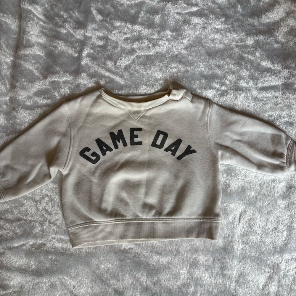 Cream "Game Day" Baby Sweatshirt